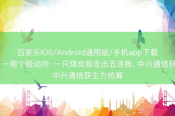 百家乐IOS/Android通用版/手机app下载 晓数点丨一周个股动向: 一只煤炭股走出五连板， 中兴通信获主力抢筹